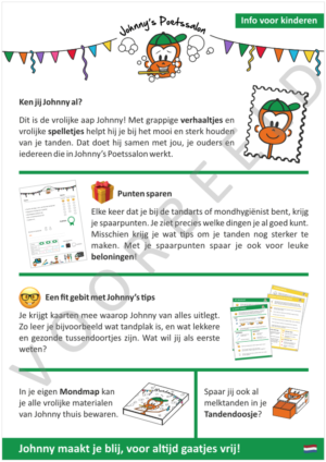 Informatiekaart voor ouders & kind - mondzorg (50 stuks)